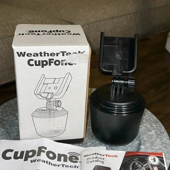 NWT WeatherTech CupFone Cell Phone Holder Black Universal Brand - Picture 3 of 11